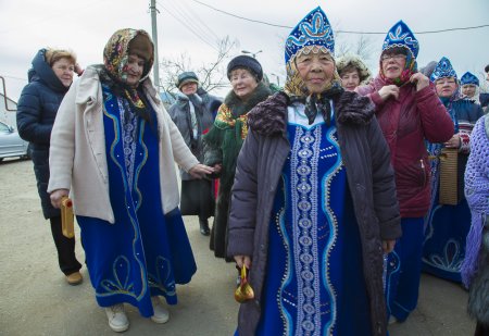 Ветераны Советского посёлка празднуют Масленицу